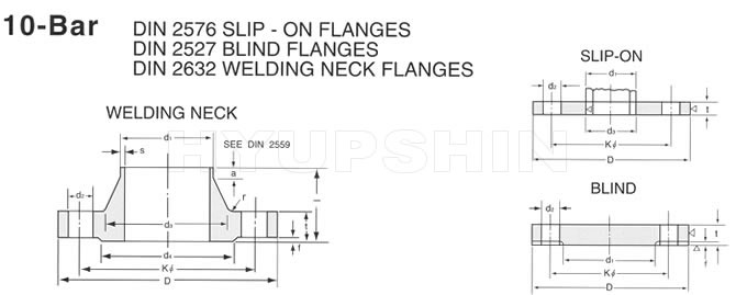 DIN 10BAR FLANGE DRAWINGS, SHANDONG HYUPSHIN FLANGES CO., LTD